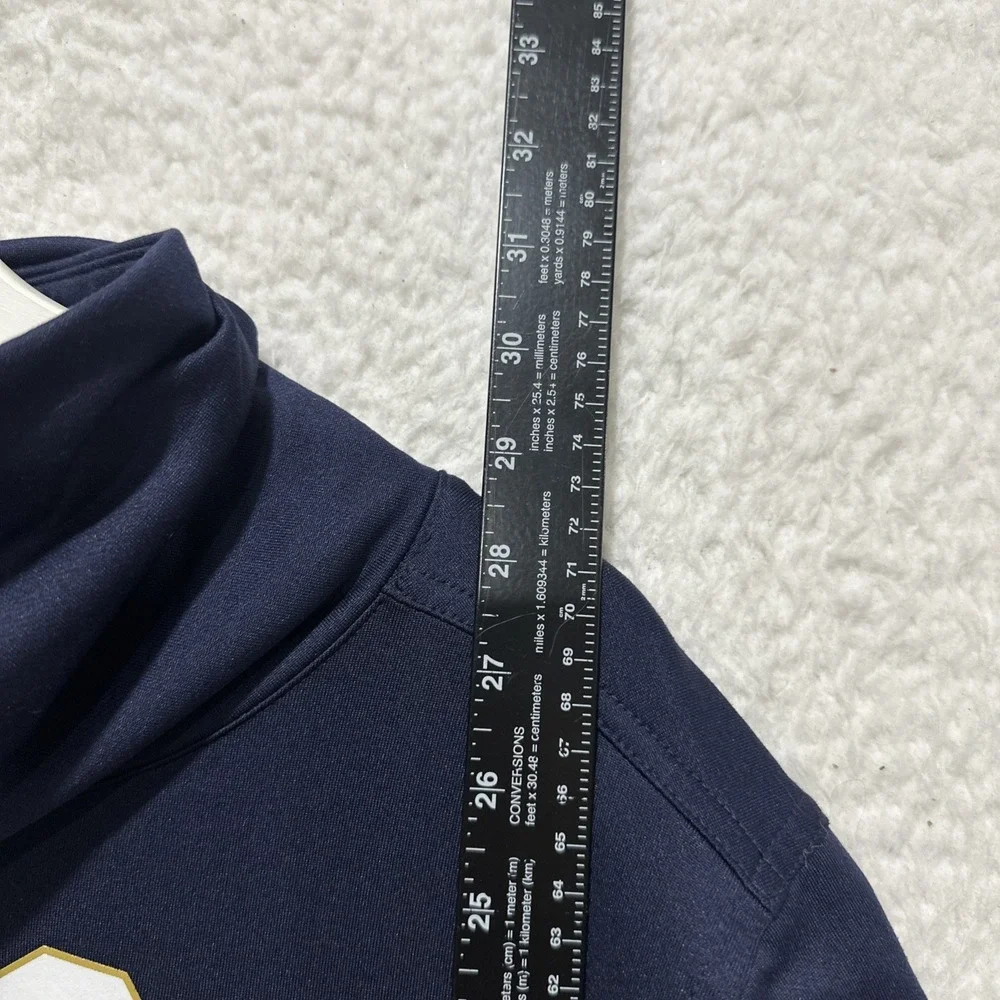 Under Armour Notre Dame Fighting Irish Funnel Men's Sz M Navy Blue NCAA Football